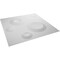 Ekena Millwork Cole EnduraWall Decorative 3D Wall Panel, White, 19 5/8"W x 19 5/8"H WP20X20COWH - alternate 3